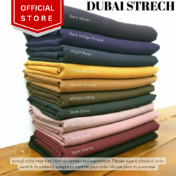 Dubai Stretch Polos Warna Lengkap